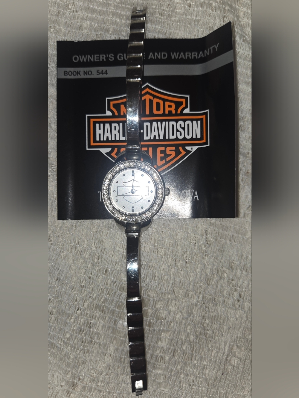 Women's Harley-Davidson Bulova Stainless Steel Watch w/ 3 Bezels (2008) - Picture 5 of 13
